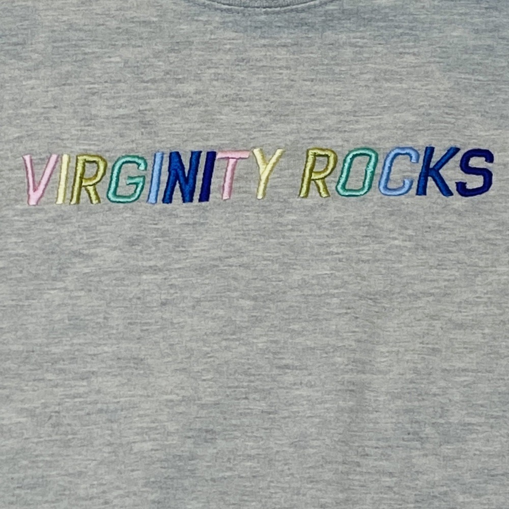 Danny Duncan Virginity Rocks‎ Embroidered Sweatshirt Adult L Edgy Novelty Funny - Picture 3 of 9